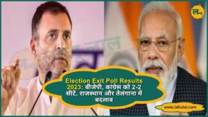 Election Exit Poll Results 2023: बीजेपी, कांग्रेस को 2-2 सीटें, राजस्थान और तेलंगाना में बदलाव